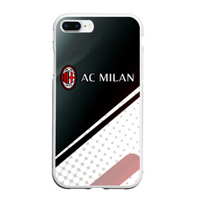 Чехол для iPhone 7Plus/8 Plus матовый с принтом AC MILAN / МИЛАН в Новосибирске, Силикон | Область печати: задняя сторона чехла, без боковых панелей | ac | ac milan | acm | football | logo | milan | sport | клуб | лого | логотип | логотипы | милан | символ | символы | спорт | форма | футбол | футбольная | футбольный