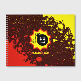 Альбом для рисования с принтом SERIOUS SAM Крутой Сэм в Новосибирске, 100% бумага
 | матовая бумага, плотность 200 мг. | Тематика изображения на принте: croteam | game | games | logo | sam | serious | бомба | бомбочка | игра | игры | крутой | лого | логотип | логотипы | серьезный | символ | символы | сэм