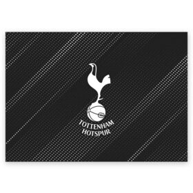 Поздравительная открытка с принтом TOTTENHAM HOTSPUR / Тоттенхэм в Новосибирске, 100% бумага | плотность бумаги 280 г/м2, матовая, на обратной стороне линовка и место для марки
 | Тематика изображения на принте: club | footbal | hotspur | logo | tottenham | знак | клуб | логотип | логотипы | символ | символы | тоттенхэм | форма | футбол | футбольная | футбольный | хотспур