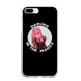 Чехол для iPhone 7Plus/8 Plus матовый с принтом DARLING in the FRANXX в Новосибирске, Силикон | Область печати: задняя сторона чехла, без боковых панелей | 002 | 02 | cyber | cyberpunk | darling | franxx | japan | strelizia | two | zero | zerotwo | два | демон | дьявол | зеро | зероту | зеротул | итиго | ичиго | киберпанк | киборг | любимый | меха | милый | ноль | нольдва | робот | стрелиция | ту 