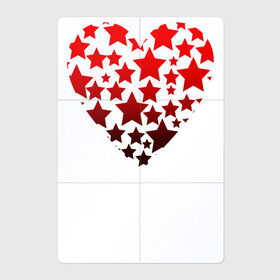 Магнитный плакат 2Х3 с принтом Звездное сердце в Новосибирске, Полимерный материал с магнитным слоем | 6 деталей размером 9*9 см | heart | love is | love you | stars | valentines day | бабушка | валентинка | влюбленные | девушке | жена | звезды | лучшая | любимая | люблю | любовь | мама | молодожены | подарок | романтика | свадебные | свадьба | сердечки