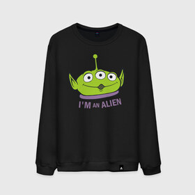 Мужской свитшот хлопок с принтом Im an alien в Новосибирске, 100% хлопок |  | aliens | disney | pixar | toy story | vdkimel | дисней | инопланетяне | история игрушек | пиксар