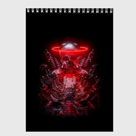 Скетчбук с принтом Digital Skeleton | 1.1 в Новосибирске, 100% бумага
 | 48 листов, плотность листов — 100 г/м2, плотность картонной обложки — 250 г/м2. Листы скреплены сверху удобной пружинной спиралью | cool | cyborg | decoration | fashion | fear | ghost | halloween | head | horror | robot | skeleton | skull | technology | голова | киборг | круто | мода | призрак | робот | скелет | технологии | ужас | украшение | хеллоуин | череп