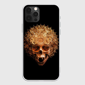 Чехол для iPhone 12 Pro Max с принтом Golden skull 1 2 в Новосибирске, Силикон |  | 