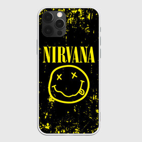 Чехол для iPhone 12 Pro Max с принтом Nirvana в Новосибирске, Силикон |  | Тематика изображения на принте: music | nirvana | rock | smile | американская рок группа | гранж | известные личности | крист новоселич | курт кобейн | музыка | музыканты | нирвана | панк рок | певцы | рок | смайл | хард рок | хэви металл