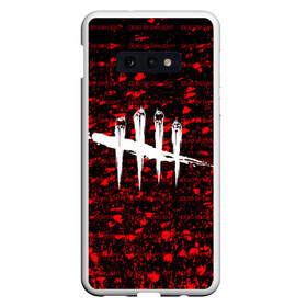 Чехол для Samsung S10E с принтом Dead by Daylight в Новосибирске, Силикон | Область печати: задняя сторона чехла, без боковых панелей | dbd | dead by daylight | esport | games | survival horror | дбд | дед бай дейлайт | игроки | игролюбители | игроманы | игры | киберспорт | мертвы к рассвету