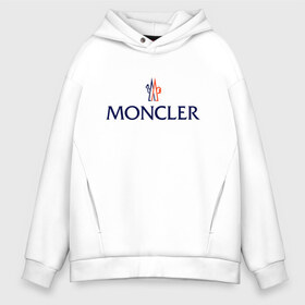 Мужское худи Oversize хлопок с принтом MONCLER в Новосибирске, френч-терри — 70% хлопок, 30% полиэстер. Мягкий теплый начес внутри —100% хлопок | боковые карманы, эластичные манжеты и нижняя кромка, капюшон на магнитной кнопке | Тематика изображения на принте: mancler | mankler | moncler | monkler | манклер | мода | монклер | тренд | хайповый | шмот