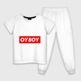 Детская пижама хлопок с принтом oyboy в Новосибирске, 100% хлопок |  брюки и футболка прямого кроя, без карманов, на брюках мягкая резинка на поясе и по низу штанин
 | Тематика изображения на принте: казахи | ойбой | сабуров | чбд | что было дальше | щербаков | юмор