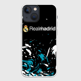 Чехол для iPhone 13 mini с принтом REAL MADRID. в Новосибирске,  |  | fc | football | football club | real madrid | sport | реал мадрид | спорт | спортивные | униформа | фирменные цвета | фк | футбол | футбольный клуб