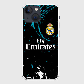 Чехол для iPhone 13 mini с принтом REAL MADRID. в Новосибирске,  |  | fc | football | football club | real madrid | sport | реал мадрид | спорт | спортивные | униформа | фирменные цвета | фк | футбол | футбольный клуб