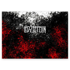 Поздравительная открытка с принтом Led Zeppelin. в Новосибирске, 100% бумага | плотность бумаги 280 г/м2, матовая, на обратной стороне линовка и место для марки
 | led zeppelin | music | rock | блюз рок | британская рок группа | джимми пейдж | известные личности | лед зеппелин | лэд зиппелин | музыка | музыканты | певцы | рок | фолк рок | хард рок | хеви метал