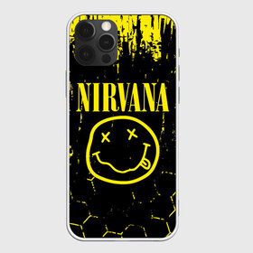 Чехол для iPhone 12 Pro Max с принтом Nirvana в Новосибирске, Силикон |  | Тематика изображения на принте: music | nirvana | rock | smile | американская рок группа | гранж | известные личности | крист новоселич | курт кобейн | музыка | музыканты | нирвана | панк рок | певцы | рок | смайл | хард рок | хэви металл