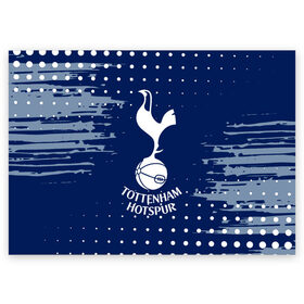 Поздравительная открытка с принтом TOTTENHAM HOTSPUR. в Новосибирске, 100% бумага | плотность бумаги 280 г/м2, матовая, на обратной стороне линовка и место для марки
 | football | football club | sport | tottenham | tottenham hotspur | спорт | спортивные | тоттенхэм | униформа | фирменные цвета | футбол | футбольный клуб