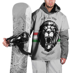 Накидка на куртку 3D с принтом Таджикистан в Новосибирске, 100% полиэстер |  | crown | flag | king | lion | republic | tajikistan | король | корона | лев | республика | таджикистан | флаг | царь