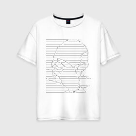 Женская футболка хлопок Oversize с принтом Facepalm символами в Новосибирске, 100% хлопок | свободный крой, круглый ворот, спущенный рукав, длина до линии бедер
 | facepalm | palmface | конфуз | лицо | лицорука | пикар | рукалицо | сериал | смущение | стыд