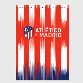 Скетчбук с принтом ATLETICO MADRID. в Новосибирске, 100% бумага
 | 48 листов, плотность листов — 100 г/м2, плотность картонной обложки — 250 г/м2. Листы скреплены сверху удобной пружинной спиралью | atletico madrid | fc | football | football club | sport | атлетико мадрид | испанский футбольный клуб | мадрид | спорт | уефа | униформа | фирменные цвета | фк | футбол | футбольный клуб