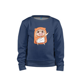 Детский свитшот хлопок с принтом Himouto! Umaru-chan в Новосибирске, 100% хлопок | круглый вырез горловины, эластичные манжеты, пояс и воротник | anime himouto | anime umaru | himoto | himouto | himouto umaru | himouto umaru chan | umaru | umaru chan | аниме | аниме умару | аниме химото | двуличная сестренка умару | умару | химото | химото умару тян