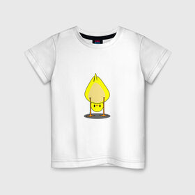 Детская футболка хлопок с принтом Утенок в Новосибирске, 100% хлопок | круглый вырез горловины, полуприлегающий силуэт, длина до линии бедер | гусь | животные | милый | пернатый | прикол | птица | птичка | утенок | утка