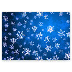 Поздравительная открытка с принтом Снежинки. в Новосибирске, 100% бумага | плотность бумаги 280 г/м2, матовая, на обратной стороне линовка и место для марки
 | abstract | brand | geometry | sport | texture | абстракция | бренд | геометрия | зима | зимние | классика | летние | минимализм | модные | нг | новогодние | популярные иллюстрации | прикольные картинки | снег | снежинки