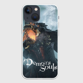 Чехол для iPhone 13 mini с принтом Demons Souls в Новосибирске,  |  | armor | dark souls | demons souls | dragon | fire | games | knight | namco bandai | nextgen | playstation 5 | praise the sun | ps5 | броня | восславь солнце | дарк соулс | демон соулс | дракон | игры | некстген | огонь | плейстейшен 5 | пс5 | рыцарь | тем