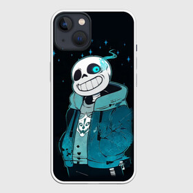 Чехол для iPhone 13 с принтом UNDERTALE SANS в Новосибирске,  |  | sans | undertale | андертале | андертейл | гтвукефду | игра | подземная история | подземная сказка | санс | ундертале