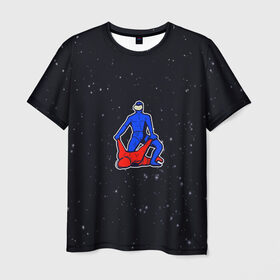 Мужская футболка 3D с принтом AMONG US gachimuchi эстетика в Новосибирске, 100% полиэфир | прямой крой, круглый вырез горловины, длина до линии бедер | among us | fall guys | gachimuchi | impostor | space | амонг ас | аниме | гачимучи | игры | космос | осень | эстетика