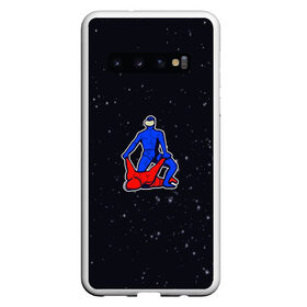 Чехол для Samsung Galaxy S10 с принтом AMONG US space fight в Новосибирске, Силикон | Область печати: задняя сторона чехла, без боковых панелей | among us | fall guys | gachimuchi | impostor | space | амонг ас | аниме | гачимучи | игры | космос | осень | эстетика