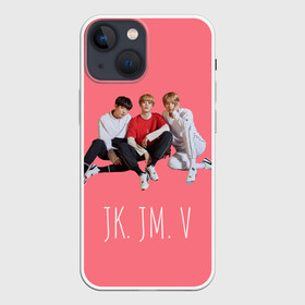 Чехол для iPhone 13 mini с принтом BTS TRIO в Новосибирске,  |  | bts | jimin | jungkook | taehyung | v