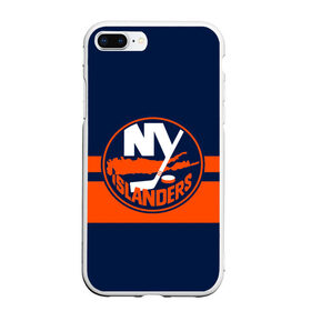 Чехол для iPhone 7Plus/8 Plus матовый с принтом NY ISLANDERS NHL в Новосибирске, Силикон | Область печати: задняя сторона чехла, без боковых панелей | Тематика изображения на принте: hockey | islanders | logo | new york | ny | sport | usa | исландерс | логотип | нхл | нью йорк | спорт | хоккей