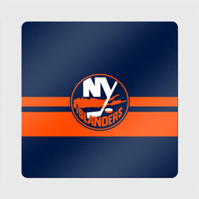 Магнит виниловый Квадрат с принтом NY ISLANDERS NHL в Новосибирске, полимерный материал с магнитным слоем | размер 9*9 см, закругленные углы | Тематика изображения на принте: hockey | islanders | logo | new york | ny | sport | usa | исландерс | логотип | нхл | нью йорк | спорт | хоккей