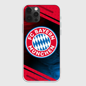 Чехол для iPhone 12 Pro с принтом FC BAYERN / БАВАРИЯ в Новосибирске, силикон | область печати: задняя сторона чехла, без боковых панелей | bayern | club | fc | footbal | logo | бавария | знак | клуб | лого | логотип | логотипы | символ | символы | форма | футбол | футбольная | футбольный