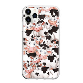 Чехол для iPhone 11 Pro Max матовый с принтом Коровы в Новосибирске, Силикон |  | Тематика изображения на принте: бык | говядина | корова | паттерн | рога | стадо | теленок | тёлка