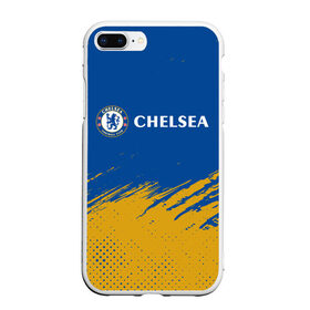 Чехол для iPhone 7Plus/8 Plus матовый с принтом CHELSEA F.C. / ЧЕЛСИ в Новосибирске, Силикон | Область печати: задняя сторона чехла, без боковых панелей | chelsea | club | footbal | logo | знак | клуб | логотип | логотипы | символ | символы | форма | футбол | футбольная | футбольный | челси