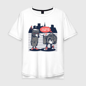 Мужская футболка хлопок Oversize с принтом Я ничто без тебя в Новосибирске, 100% хлопок | свободный крой, круглый ворот, “спинка” длиннее передней части | art | camera | city | hearts | lens | love | арт | город | камера | любовь | объектив | сердечки | фотик | фотоаппарат