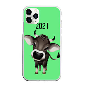 Чехол для iPhone 11 Pro Max матовый с принтом Год быка в Новосибирске, Силикон |  | 2021 | бычок | год быка | гороскоп | маленький бычок. | телёнок