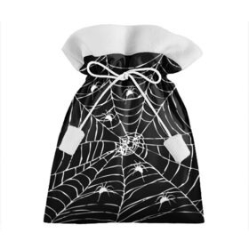 Подарочный 3D мешок с принтом Паутина с пауками в Новосибирске, 100% полиэстер | Размер: 29*39 см | black and white | darkness | halloween | horror | night | spider | web | готика | жуки | жуткий | мальчикам | насекомые | нечисть | нити | ночные | ночь | пауки | паутина | подарок | сетка | страшный | темный | тьма | хеллоуин | хоррор