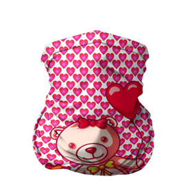 Бандана-труба 3D с принтом Медвежонок сюрприз в Новосибирске, 100% полиэстер, ткань с особыми свойствами — Activecool | плотность 150‒180 г/м2; хорошо тянется, но сохраняет форму | Тематика изображения на принте: baby | bear | love is | teddy | valentines | бабочка | бантик | валентина | влюбленный | воздушный шарик | девочка | игрушка | лучшая мама | любимая жена | люблю | любовь | малыш | марта | медведь | медвежата | милый
