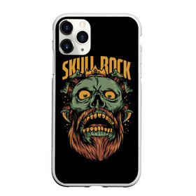 Чехол для iPhone 11 Pro матовый с принтом Skull Rock в Новосибирске, Силикон |  | art | beard | eyes | music | rock | skull | teeth | арт | борода | глаза | зубы | музыка | рок | череп