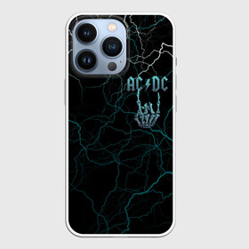 Чехол для iPhone 13 Pro с принтом AC DC в Новосибирске,  |  | Тематика изображения на принте: ac dc | ac dc лого | hell bell | hells bells | hich voltage | hich voltage ac dc | high voltage | jingle hells bells | rock | альбом backtracks | ас дс | логотип ac dc | рок | эйси диси