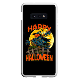 Чехол для Samsung S10E с принтом Halloween в Новосибирске, Силикон | Область печати: задняя сторона чехла, без боковых панелей | 31 октября | halloween | halowen | ведьма | день всех святых | джек | костюм | кровь | лого | монстр | надпись | праздник | приведение | призрак | светильник | символ | страшная | тыква | ужасы | хеллоуин | хеллуин