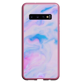 Чехол для Samsung Galaxy S10 с принтом BluePink в Новосибирске, Силикон | Область печати: задняя сторона чехла, без боковых панелей | Тематика изображения на принте: gradient | swirl | swirly | абстракция | акварель | без дизайна | волны | голубая | градиент | графика | краски | на каждый день | облака | омбре | разноцветные разводы | рисунок | розовая | розовый | софтовая