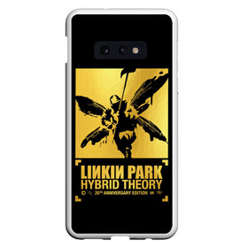 Чехол для Samsung S10E с принтом Hybrid Theory 20th Anniversary в Новосибирске, Силикон | Область печати: задняя сторона чехла, без боковых панелей | chester bennington | hybrid theory | linkin park | rock | беннингтон | линкин парк | рок | честер