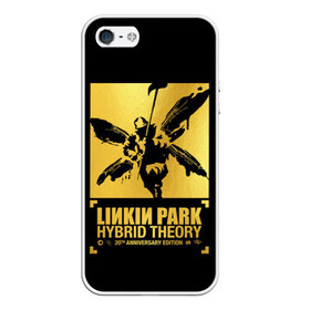 Чехол для iPhone 5/5S матовый с принтом Hybrid Theory 20th Anniversary в Новосибирске, Силикон | Область печати: задняя сторона чехла, без боковых панелей | Тематика изображения на принте: chester bennington | hybrid theory | linkin park | rock | беннингтон | линкин парк | рок | честер