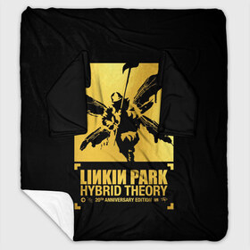 Плед с рукавами с принтом Hybrid Theory 20th Anniversary в Новосибирске, 100% полиэстер | Закругленные углы, все края обработаны. Ткань не мнется и не растягивается. Размер 170*145 | Тематика изображения на принте: chester bennington | hybrid theory | linkin park | rock | беннингтон | линкин парк | рок | честер