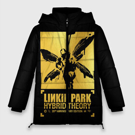 Женская зимняя куртка 3D с принтом Hybrid Theory 20th Anniversary в Новосибирске, верх — 100% полиэстер; подкладка — 100% полиэстер; утеплитель — 100% полиэстер | длина ниже бедра, силуэт Оверсайз. Есть воротник-стойка, отстегивающийся капюшон и ветрозащитная планка. 

Боковые карманы с листочкой на кнопках и внутренний карман на молнии | chester bennington | hybrid theory | linkin park | rock | беннингтон | линкин парк | рок | честер