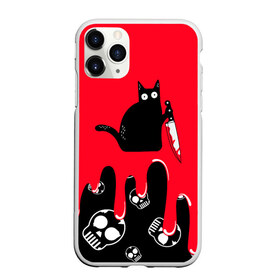 Чехол для iPhone 11 Pro Max матовый с принтом WHAT CAT в Новосибирске, Силикон |  | Тематика изображения на принте: art | black | black cat | cat | dark | dark cat | halloween | what | what cat | what mem | арт | кот | кот арт | кот мем | мем | нож | праздник | прикол | прикольный кот | убица | хэллоуин | чёрный | чёрный кот | что | что мем