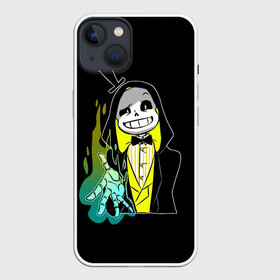 Чехол для iPhone 13 с принтом UNDERTALE в Новосибирске,  |  | sans | undertale | андертале | андертейл | игра | подземная история | подземная сказка | санс | ундертале