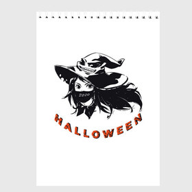 Скетчбук с принтом Феечка Хеллуин в Новосибирске, 100% бумага
 | 48 листов, плотность листов — 100 г/м2, плотность картонной обложки — 250 г/м2. Листы скреплены сверху удобной пружинной спиралью | Тематика изображения на принте: helloween | witch halloween | ведьма | ведьма хеллуин | день всех святых | феечка | фея | хеллуин