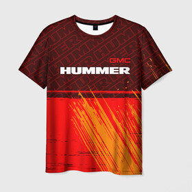 Мужская футболка 3D с принтом HUMMER / Хаммер в Новосибирске, 100% полиэфир | прямой крой, круглый вырез горловины, длина до линии бедер | auto | gmc | humer | hummer | logo | moto | symbol | авто | автомобиль | гонки | знак | лого | логотип | логотипы | марка | машина | мото | символ | символы | хамер | хаммер