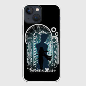 Чехол для iPhone 13 mini с принтом Врата Штейна в Новосибирске,  |  | anime | gate | kurisu | makise | okabe | rintaro | steins | аниме | врата | время | курису | макисе | окабе | ринтаро | сериал | часы | штейна
